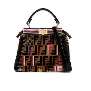 Fendi Velvet Whipstitch Mini Peekaboo